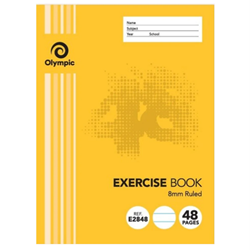 Olympic Stripe Exercise Book 48PAGE,8mm Ruled 225x175